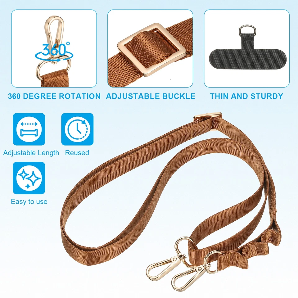 2Pcs Universal Cell Phone Lanyard for Concerts, Gold - Bild 3 von 4