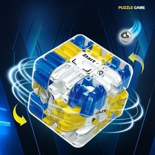 3D Labyrinth Puzzle Maze Cube - Engaging Brain Teaser Toy, Improve Spatial 