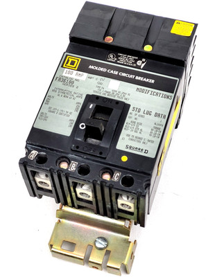 FA36100 Square D 100 Amp 600 Volt I-Line Circuit Breaker - Next Day Option