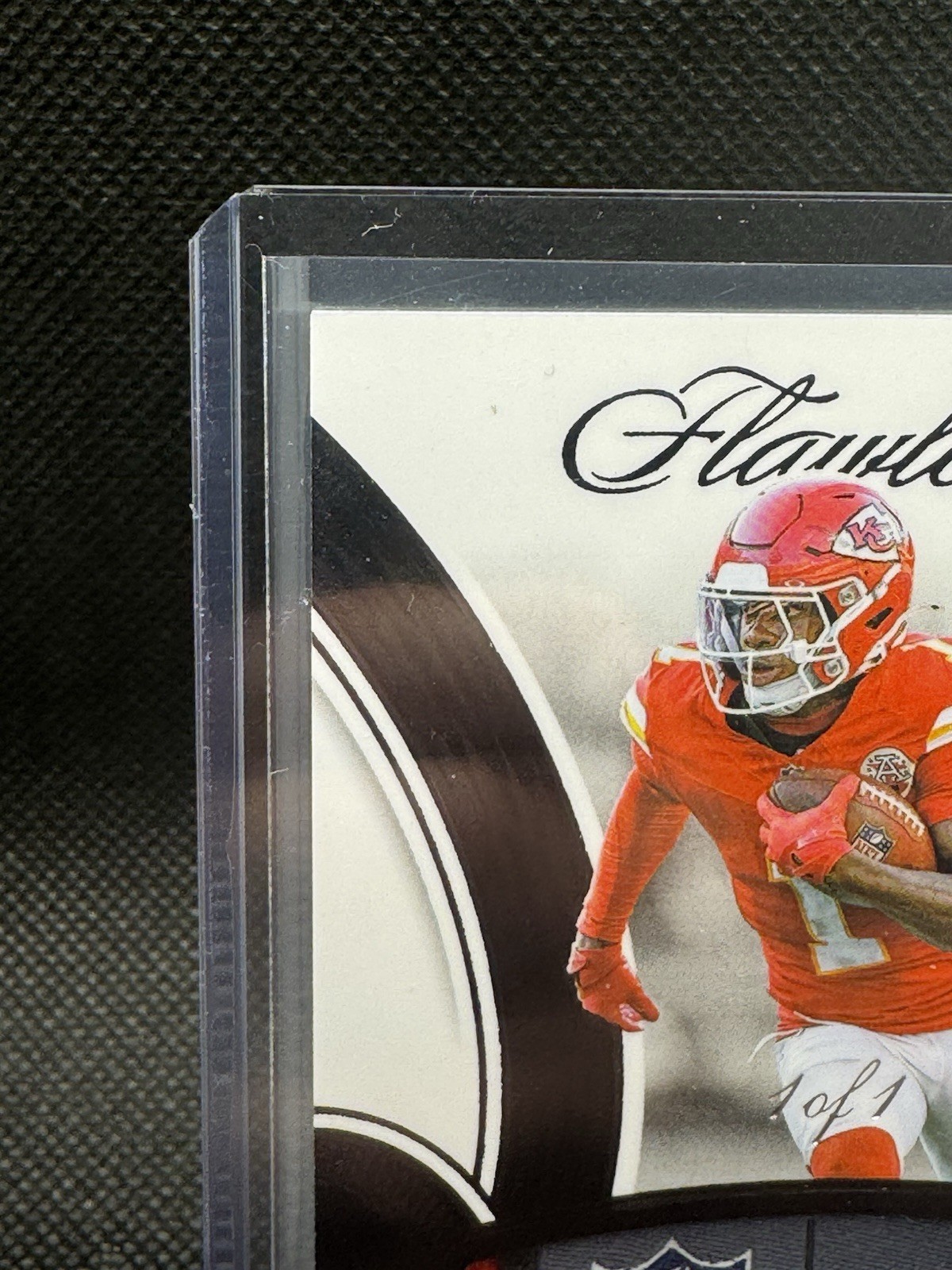 2025 Flawless Xavier Worthy #PAT-XWY Black Patches Tag #’d 1/1 Chiefs 1 Of 1 view 3