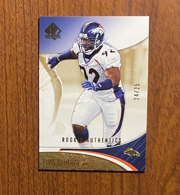 Elvis Dumervil #146 Football Cards 2006 SP Authentic trading card — raw and PSA graded price guide