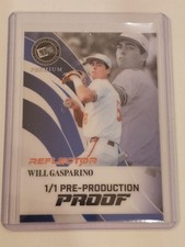 2024 Leaf Press Pass Will Gasparino Pre-Production Proof 1/1 Reflector 