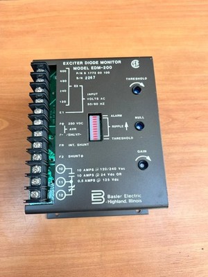 BASLER Electric Exciter Diode Monitor Model EDM-200