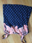 Lands End Tankini Swim Top Size 8.  Navy Blue Print.  Very Good Condition — photo 1