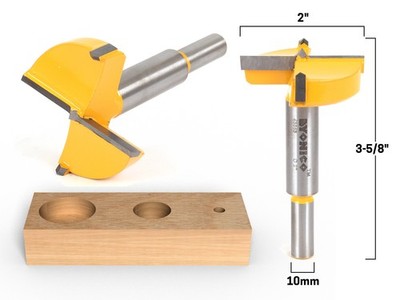 2'' Diameter Carbide Forstner Drill Bit - 10mm Shank - Yonico 43053C