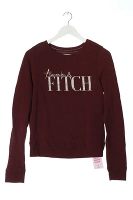 ABERCROMBIE & FITCH Sweatshirt Dames Sweat T EU 36 rouge style décontracté - Photo 1/4