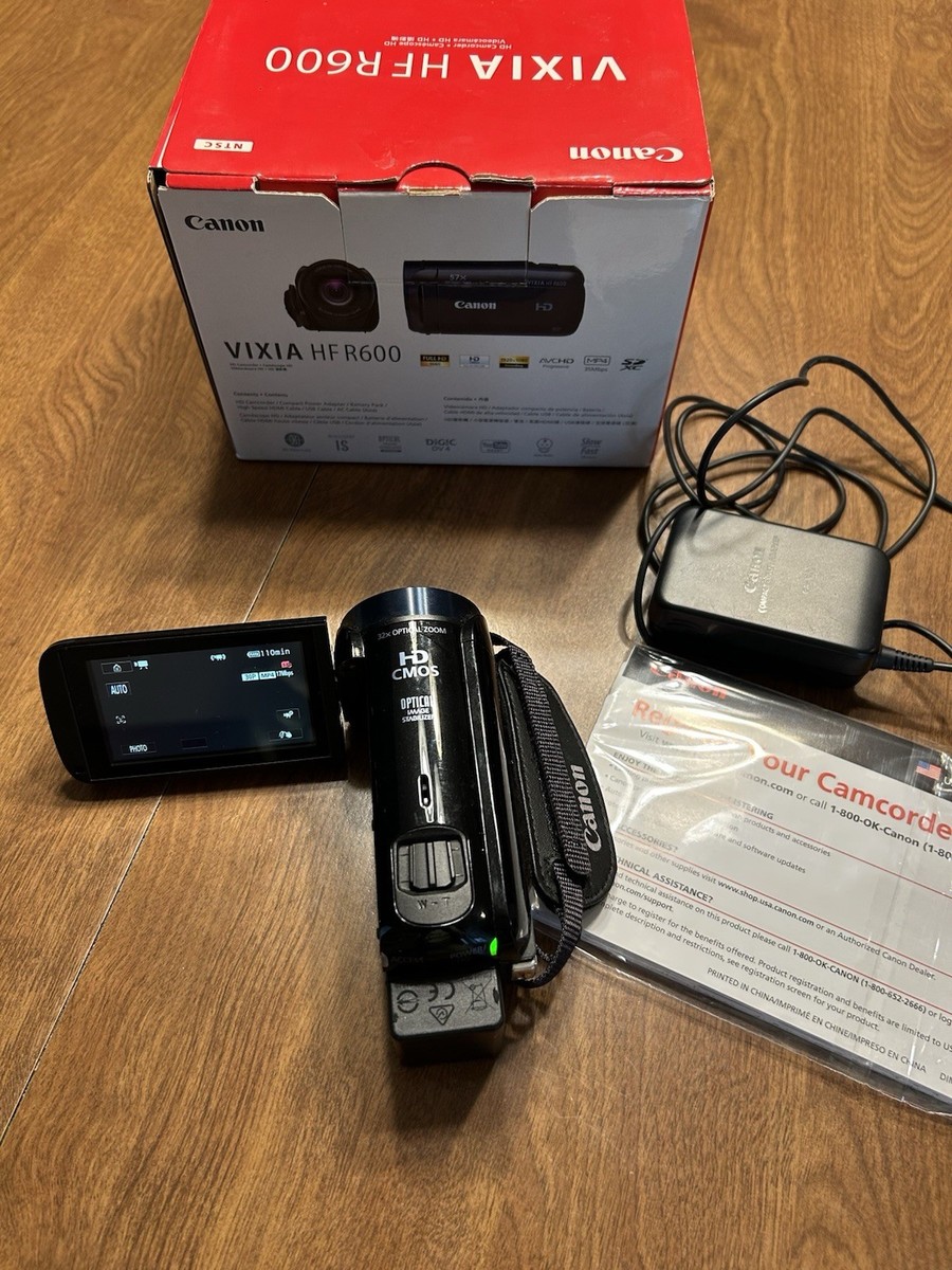 Canon VIXIA HF R600 Video Camcorder Camera Full HD 32X Zoom +