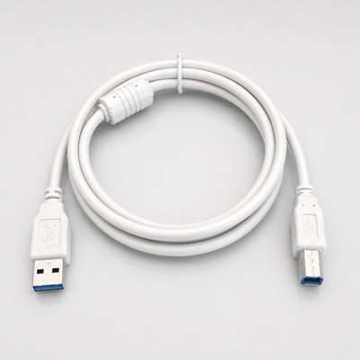 USB A-B Sync Cord Suitable For Canon i-SENSYS MF-9130 Printer White 1.5m