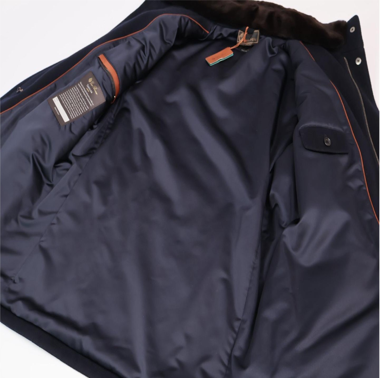 $24K Loro Piana 52 Vicuna Traveller Jacket , Castorino fur removable Collar NWT! image 9