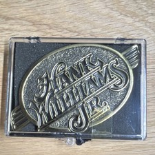 Hank Williams Jr. Vintage belt buckle. Never used still has original price tag.