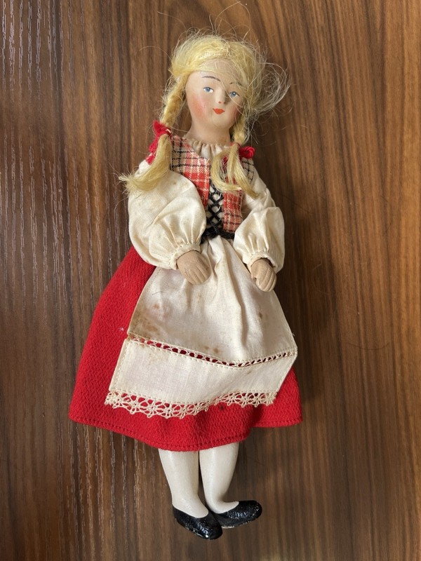 Vintage 1940's Martta Martha Kirkkonummi Turku Doll (no box) Finland As Is