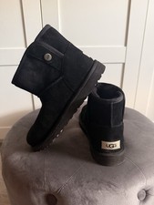 UGG Australia Damen Boots Stiefel Kurz 38 Schwarz Super Zustand