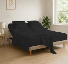 4 Piece Flex Head King Sheet Set, 34 Inch Split Sheets for Sleep Number