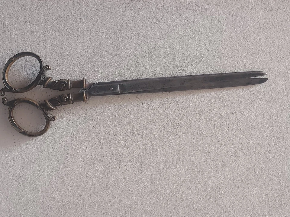 Antique Scissors Germany Ornate Design Vintage Sewing Craft Tool - Image 2 of 4