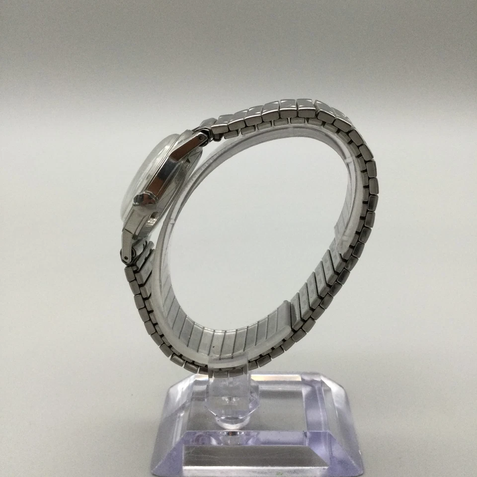 Reloj Automático Hombre Eterna Matic Vintage 30mm Tono Plata Banda Elástica Foto 3 de 4