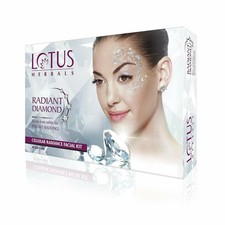 Lotus Herbals Radiant Diamond Cellular Radiance Facial Kit Pack Free Ship to USA