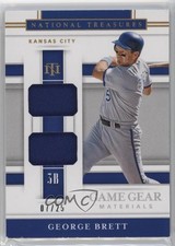 2020 National Treasures Game Gear Dual Materials Holo Gold 7/25 George Brett uk2
