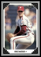 1991 Leaf Jose DeJesus Philadelphia Phillies #200