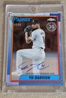 2025 Topps Update 1990 Chrome Orange Yu Darvish Auto 17/25 Silver Pack-SD Padres