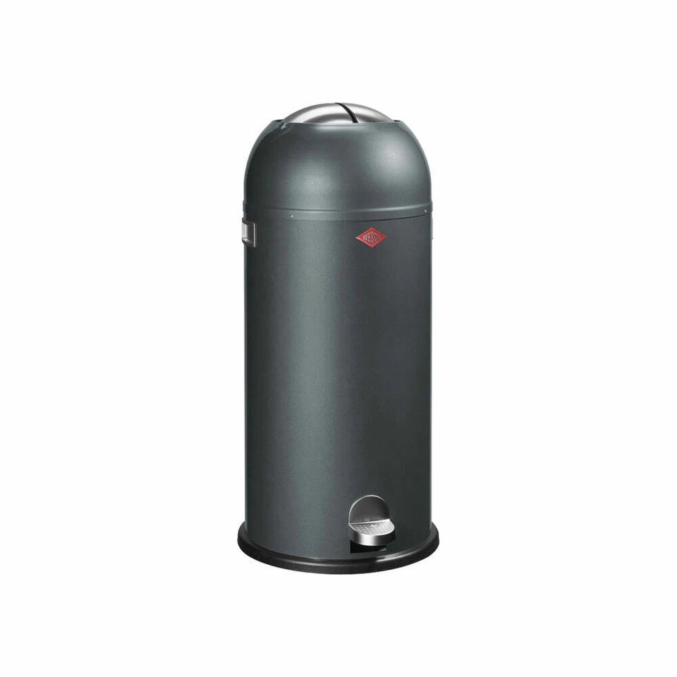Wesco Poubelle à pédale Kickmaster Maxi Graphite, Poubelle, tôle d acier, 40 L - Photo 1/1