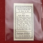 1937 Chairman Juniors “Coronation Souvenir” H.M. QUEEN MARY Tob. Card #3  NM-MT — photo 2