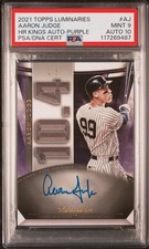 2021 Topps Luminaries HR King #AJ Aaron Judge MINT 9 AUTO 10 2/3 Pop-1
