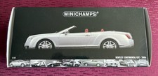 Minichamps Bentley Continental GTC 2006 Silver 1:18 Metal Model Card w/ Box