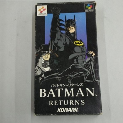 Konami Batman Returns Super Famicom Game Classic Retro Used