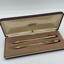 Disney Cross 10K Gold Filled Mickey Mouse Classic Pen & Pencil Set Vintage