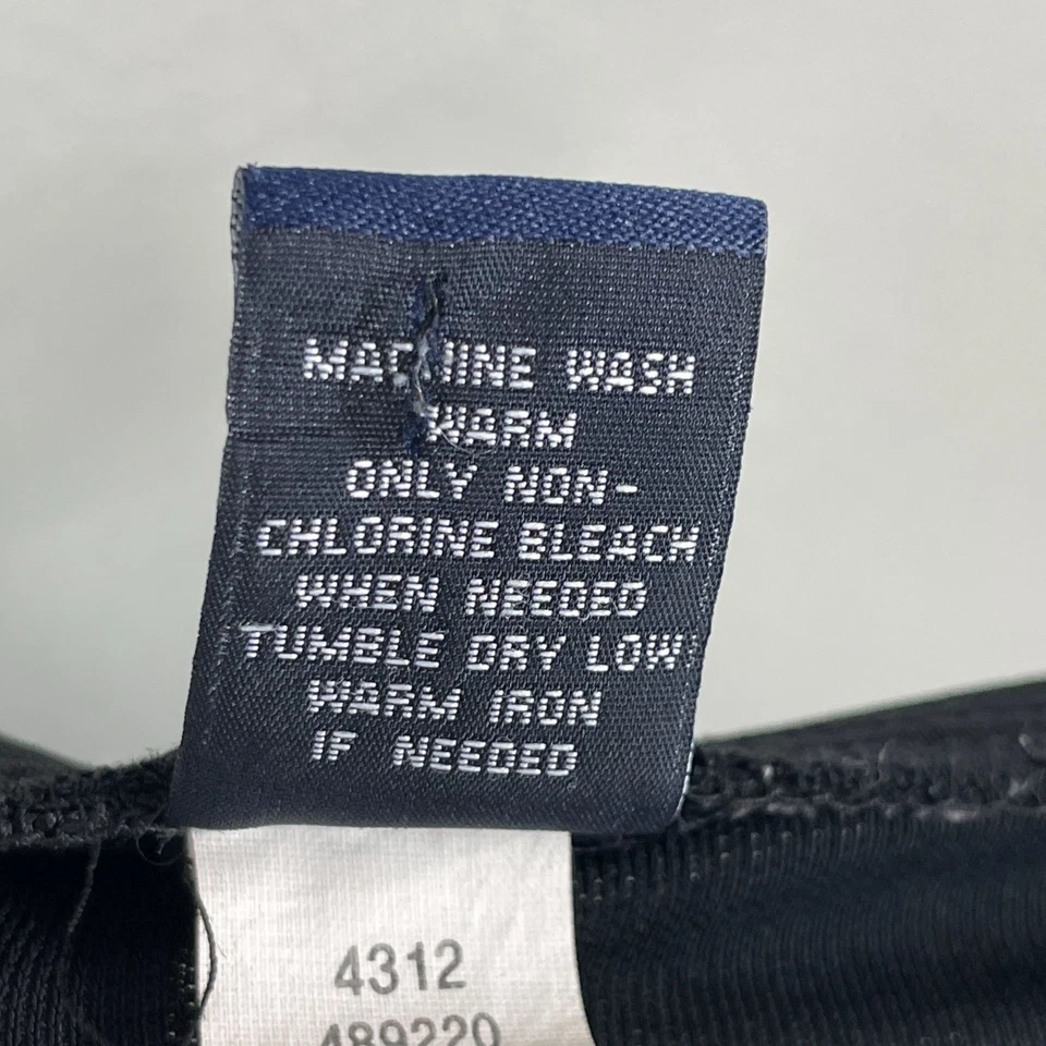 Falda midi negra pequeña vintage Y2K años 90 Gap para mujer elástica abertura lateral Foto 4 de 4