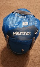 Marmot Trestles Sleeping Bag 15° Reg Blue Wo...