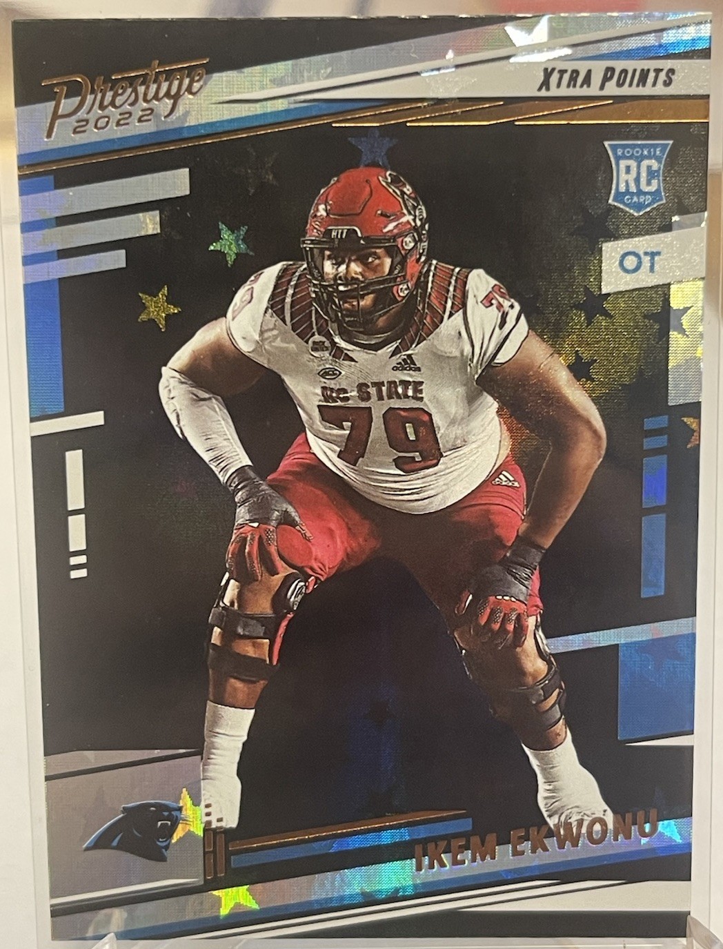 Ikem Ekwonu Rookie ASTRAL Prestige 2022 Football Card #365 PANTHERS