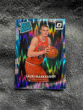 2017 Donruss Lauri Markkanen Optic Shock Rated Rookie Card #159 RC Utah Jazz. rookie card picture