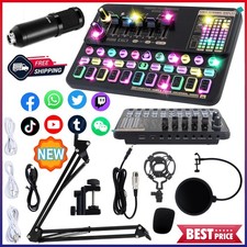 Complete Home Studio Recording Kit Mixer Condenser Microphone for Music Podcast