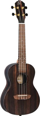 Ortega Guitars RUEB-CC Ebony Series Concert Ukulele Sapele top, back and side...