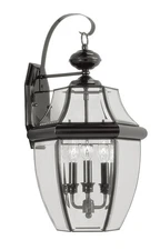 Livex Lighting 2351-04 Monterey 3 Light 23 inch Black Outdoor Wall Lantern