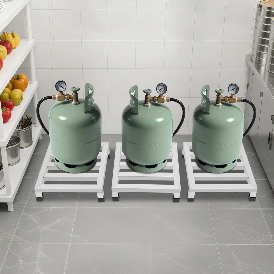 Estante de exhibición de plantas de acero inoxidable Dunnage de 3 piezas soporte de exhibición de flores Foto 3 de 4