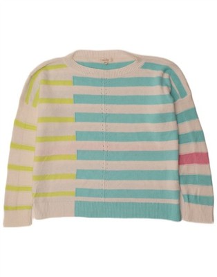 White Stuff Womens Boat Neck Jumper Sweater UK 16 Large Multicoloured BJ26