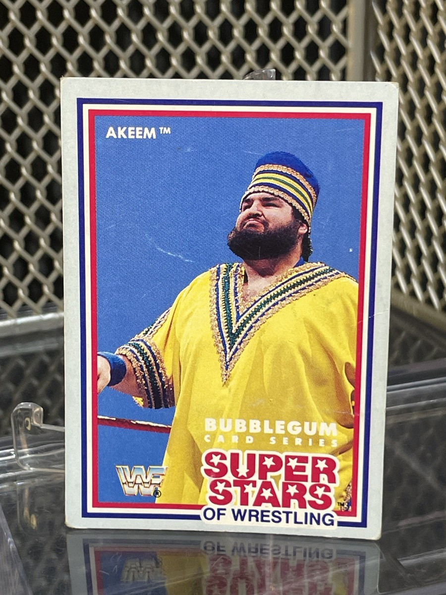 1989 MSL Akeem WWF Superstars Of Wrestling Card WWE #13 Classic