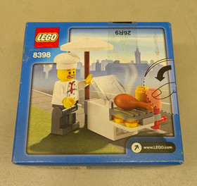 LEGO City 8398 BBQ Stand NEW! Chef Cook Barbecue Food Grill Umbrella Town