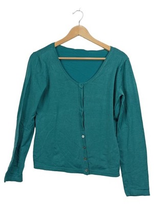 Turnover Cardigan Damen Gr. 36 Petrol Langarm Strickjacke