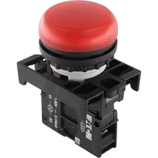 EATON Illuminated Pushbutton Switch Red Black M22-L-R LED Industrial Control