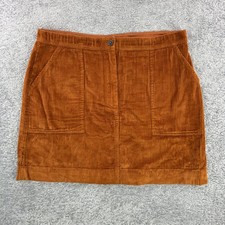 Gap Womens Corduroy Mini Skirt Caramel Brown Size 14 493733-01 FA19
