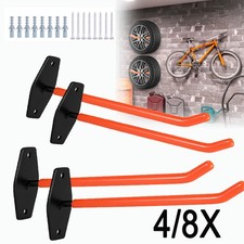 4/8 X AUTOREIFEN WAND HALTER HALTEBÜGEL REIFEN FELGEN HAKEN BAUM REGAL HALTERUNG