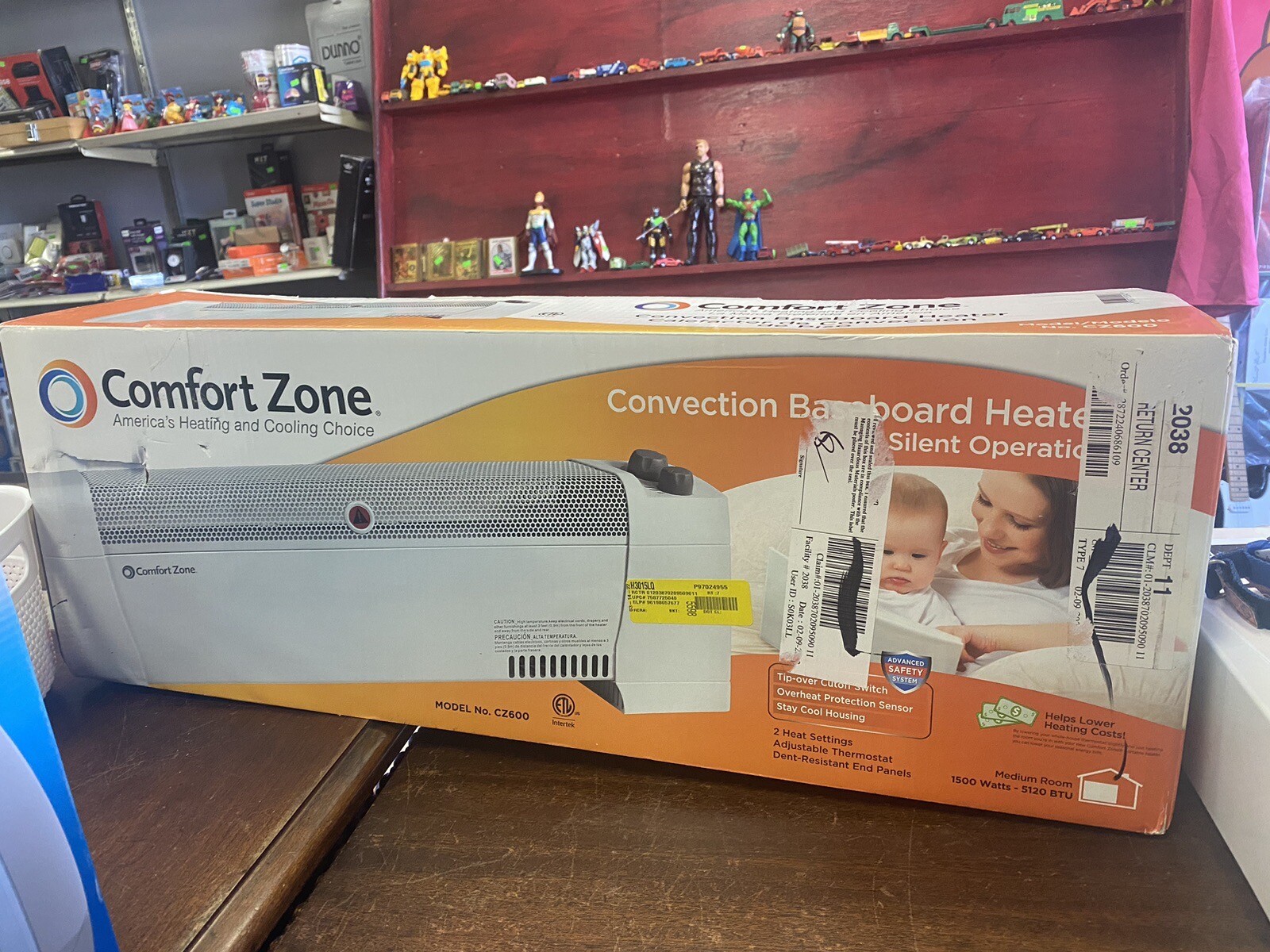 Comfort Zone CONVECTION BASEBOARD SILENT OPERATION HEATER CZ600 - for sale  online | eBay