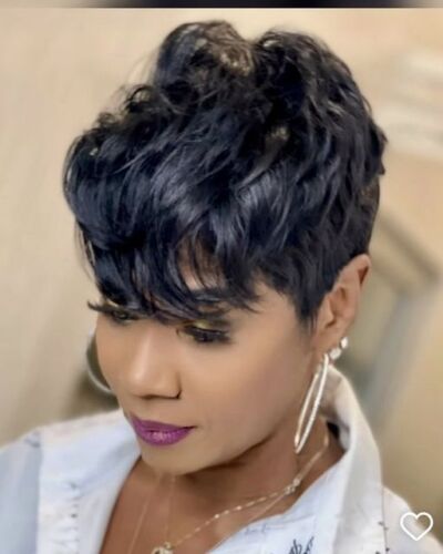 Short Bob Pixie Cut wigs for Black Women Human Hair Wig - Picture 2 of 6