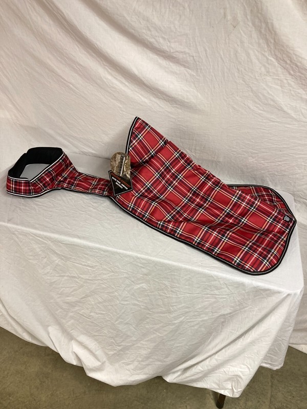 Dog coat/blanket XL red plaid **NEW**