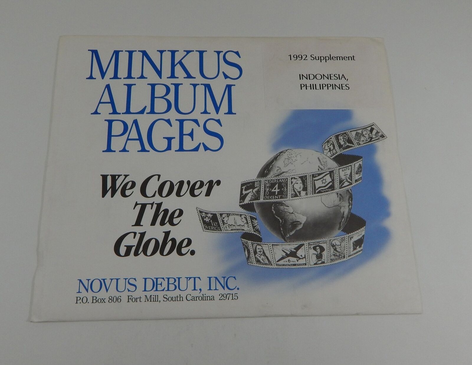 Minkus Indonesia Philippines 1992 Supplement Stamp Album Pages