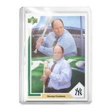 Custom George Costanza Seinfeld Yankees Novelty 1991 Baseball Card