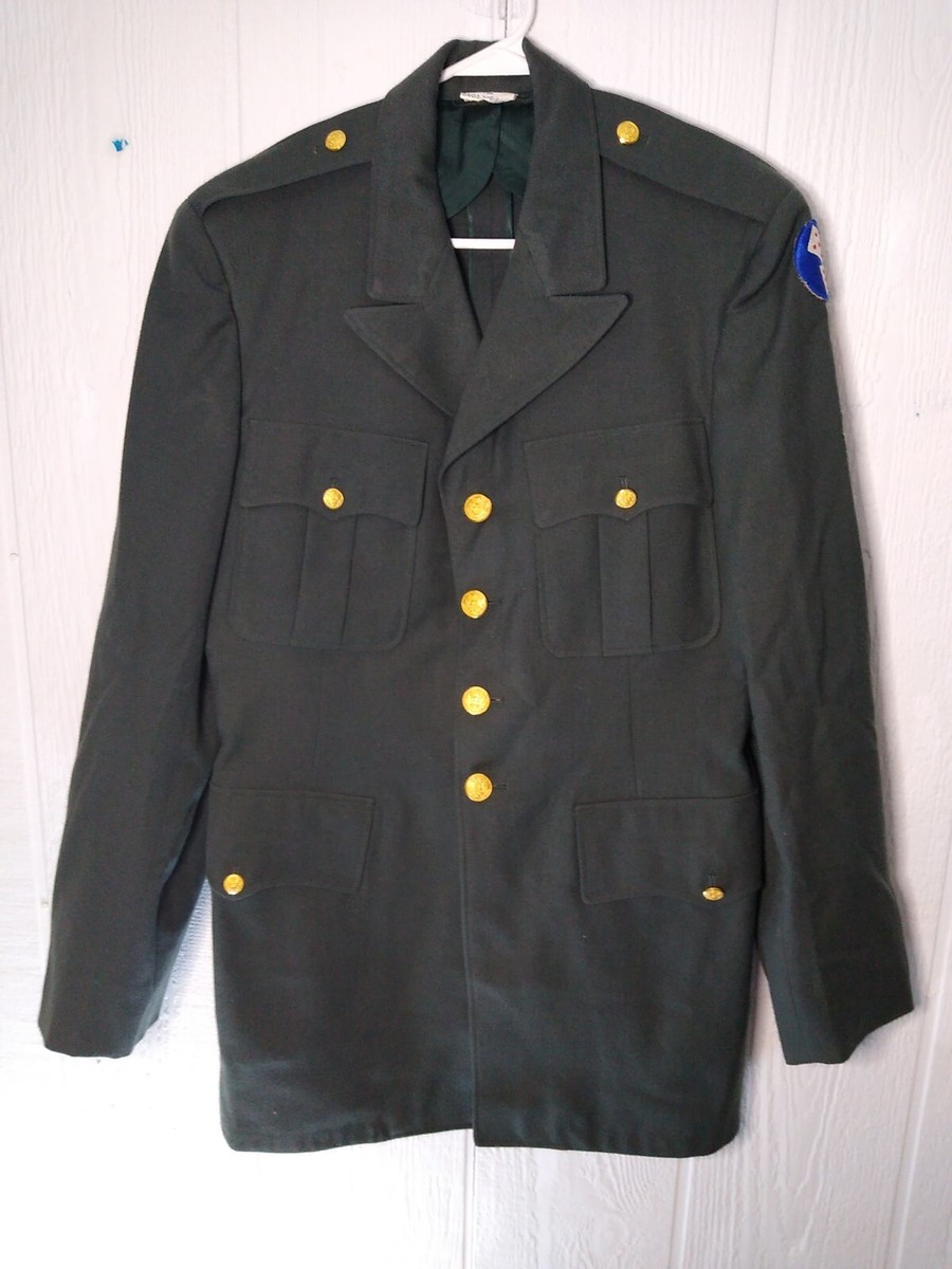 WWII WW2 US Army 11e Corps Sz 40L Dress Jacket 4 Pocket Wool
